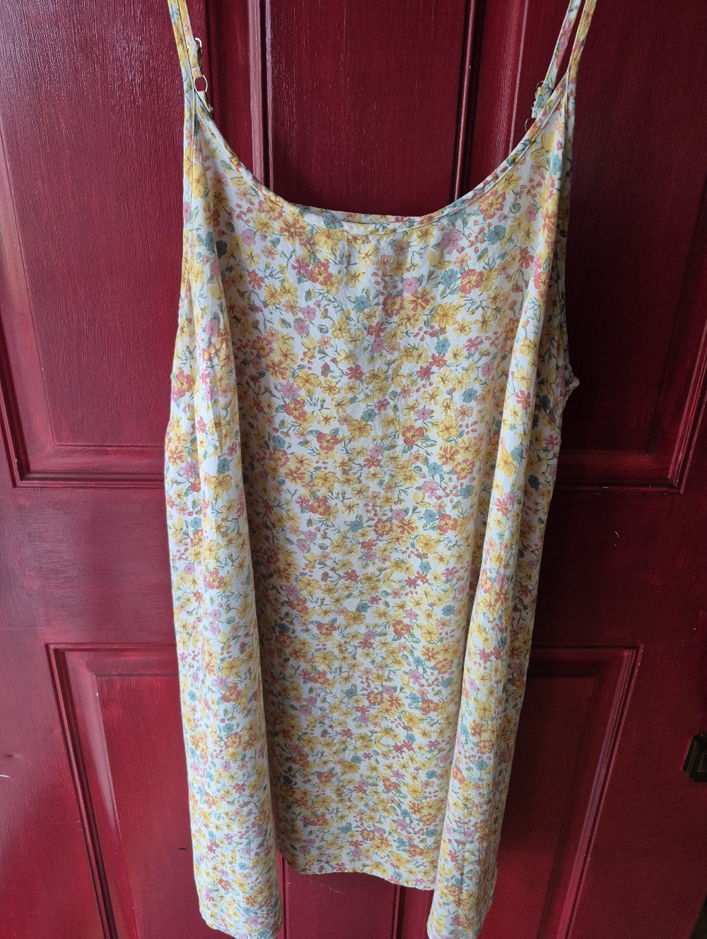 wild fable Yellow Multi Floral Spaghetti Strap Mini Dress